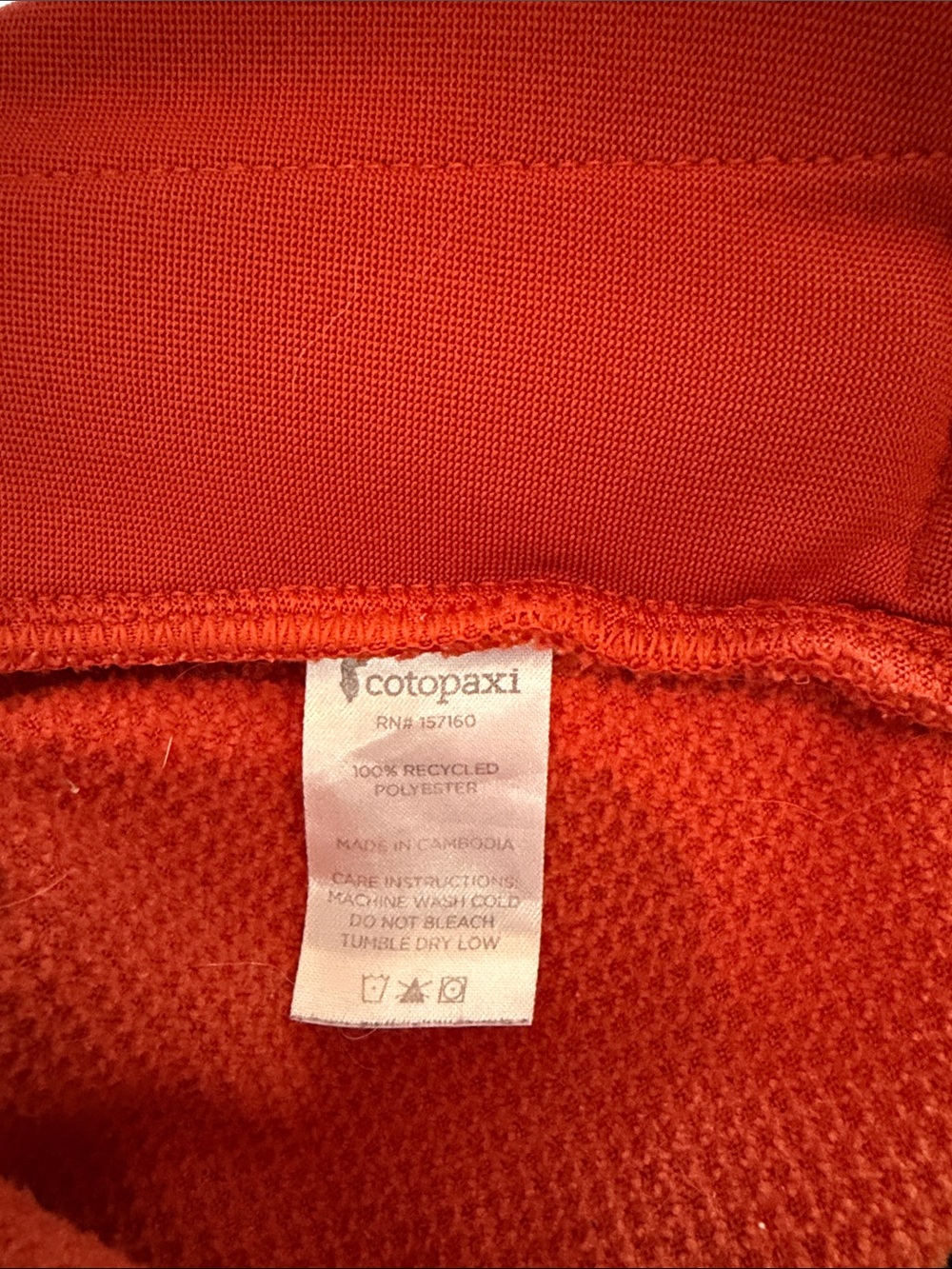 cotopaxi women’s Half-Zip Fleece Pullover in Orange, Lavender & Navy - Picture 7 of 7